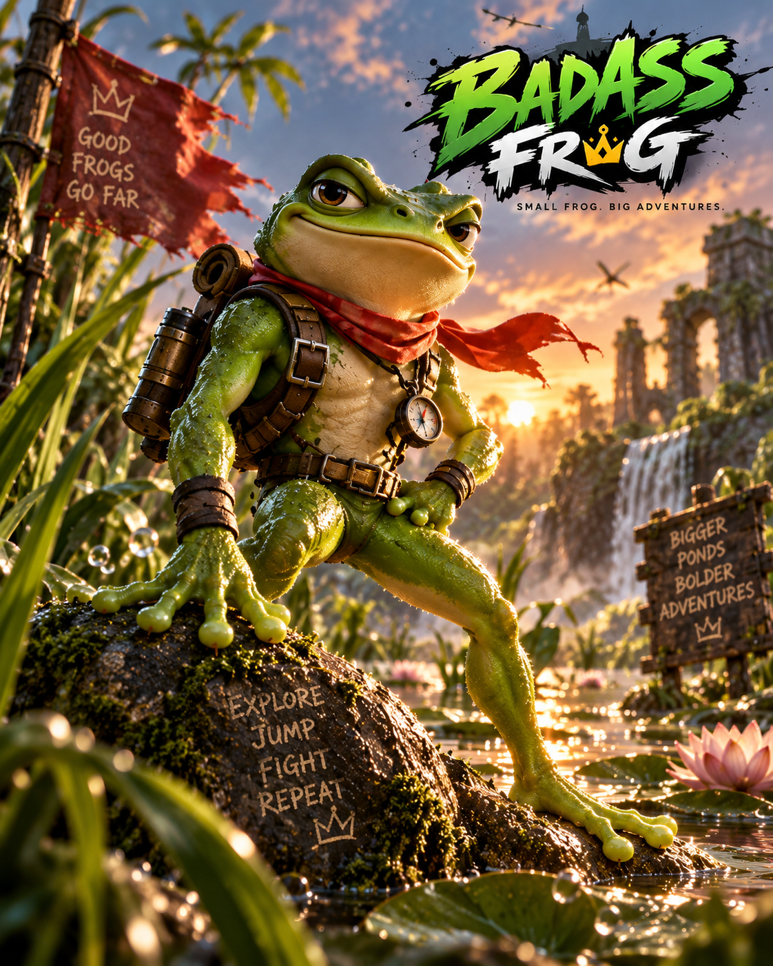 Badass Frog game artwork