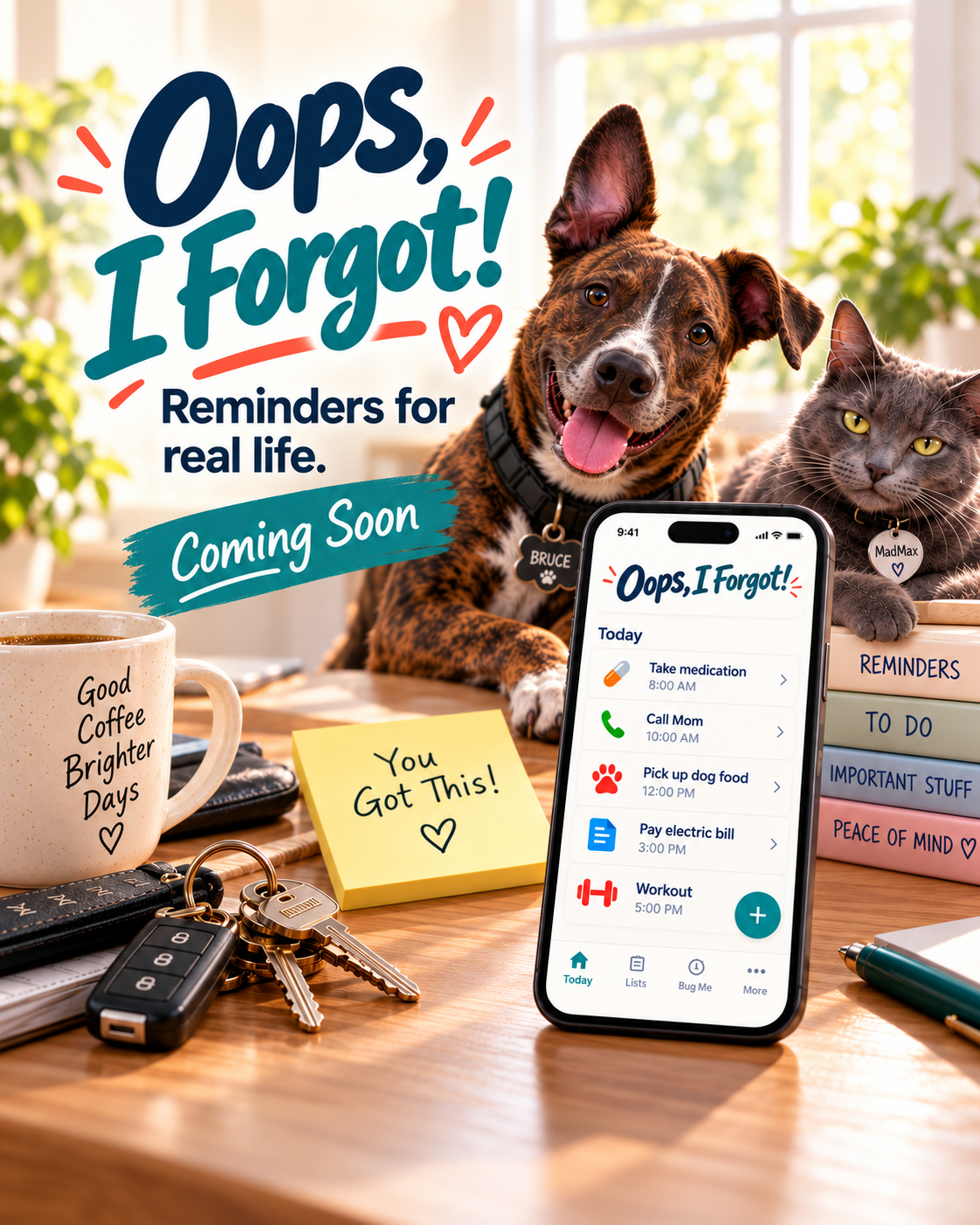 Oops, I Forgot app preview