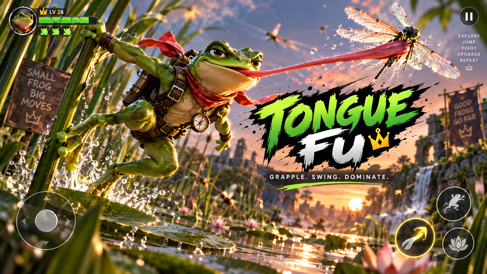 Badass Frog Tongue Fu gameplay preview